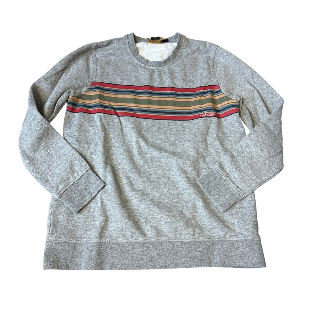 Pendleton Crewneck Pullover Gray Stripe Women's S Loungewear Casual